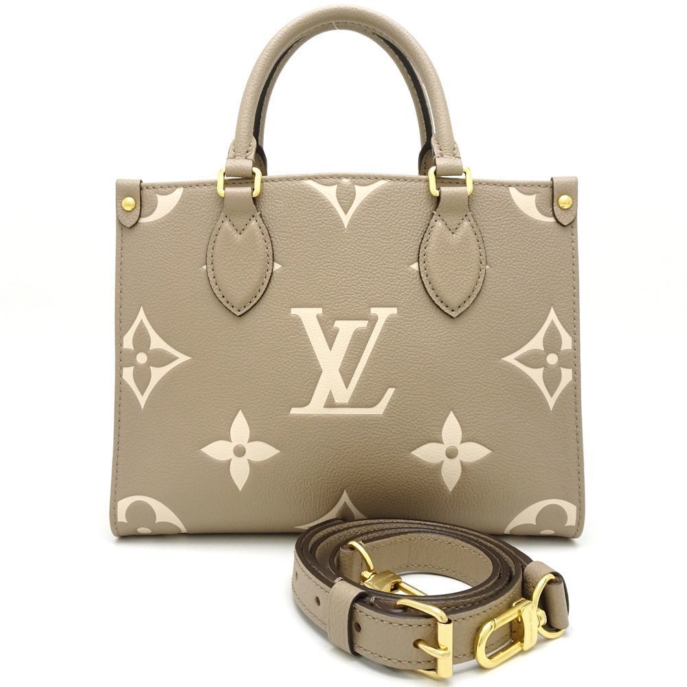 Louis Vuitton Onthego PM Shoulder Bag Monogram Tourtrell Crème